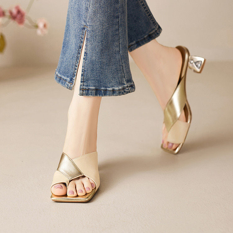 Opaline Genuine Leather Heels