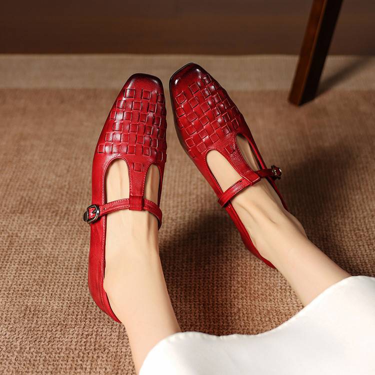 Soretta Genuine Leather Heels