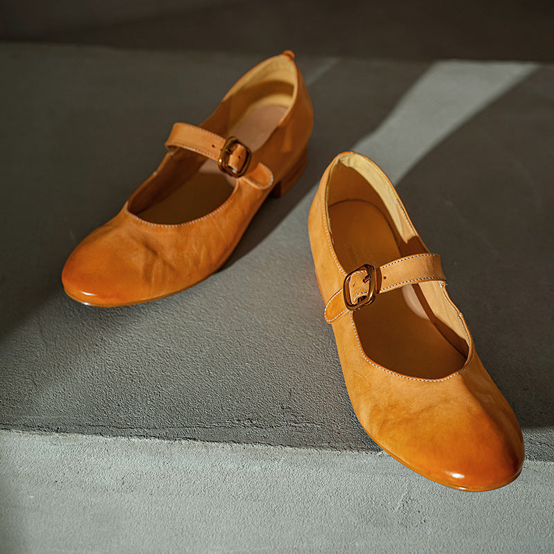Galla Genuine Leather Heels