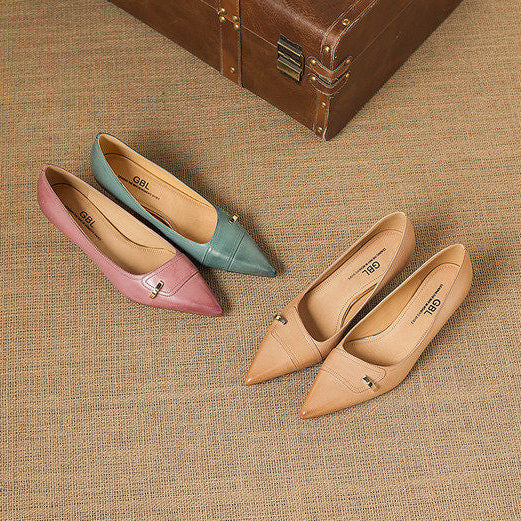 Verena Genuine Leather Heels