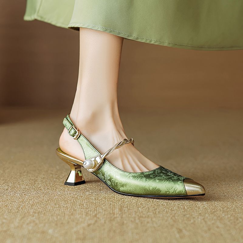 Jade Kitten Heels