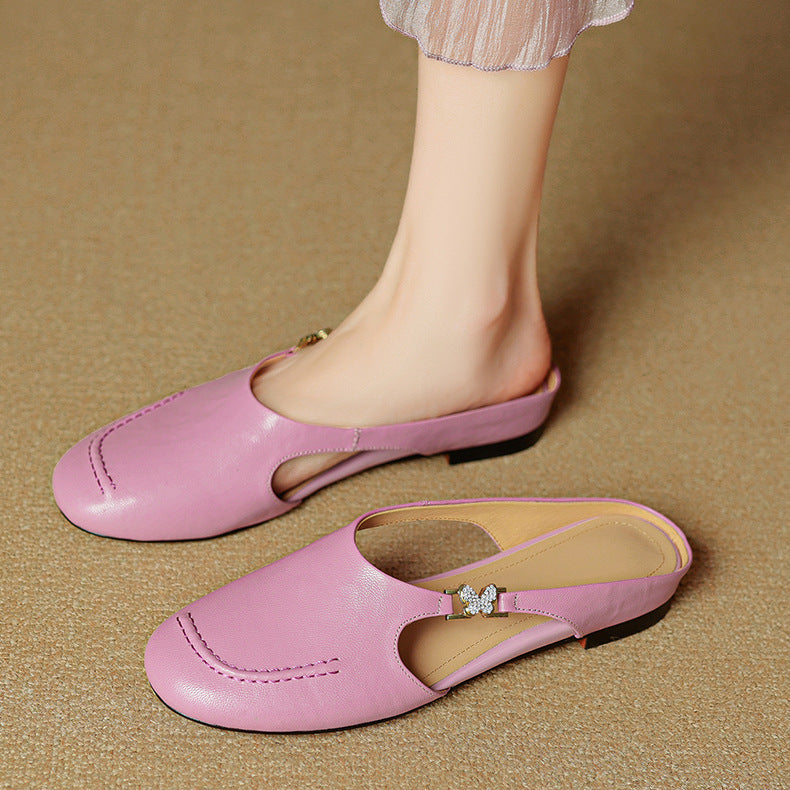 Zella Genuine Leather Mules