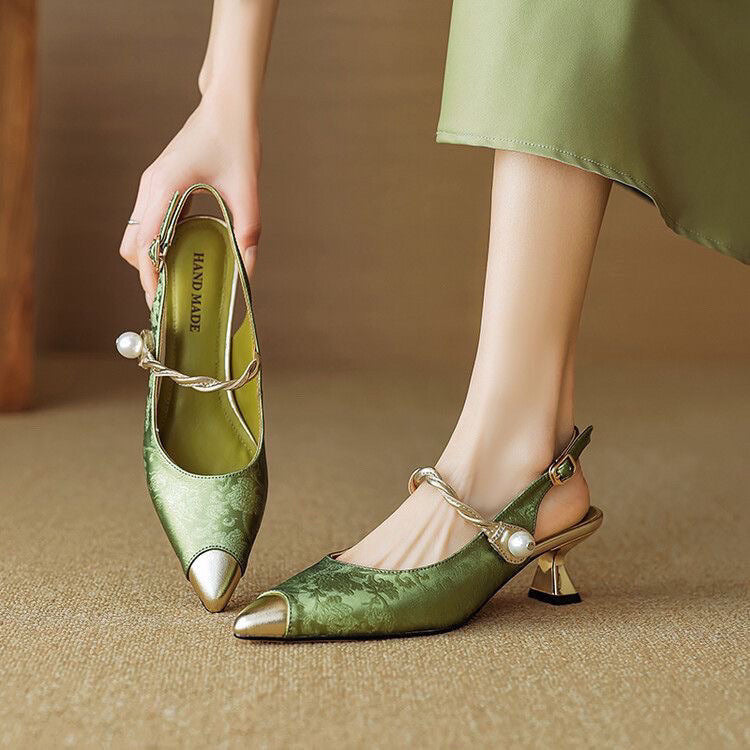 Jade Kitten Heels