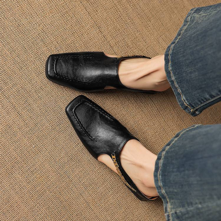 Nella Leather Mules