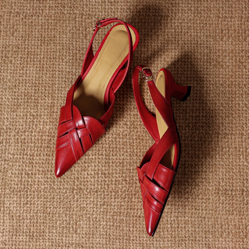 Valentina Genuine Leather Heels