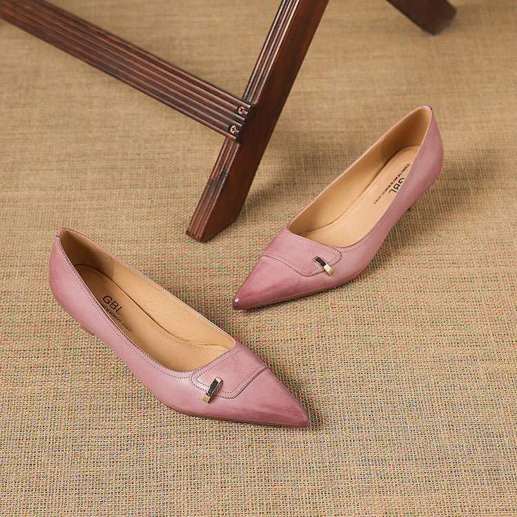 Verena Genuine Leather Heels