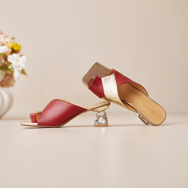Opaline Genuine Leather Heels