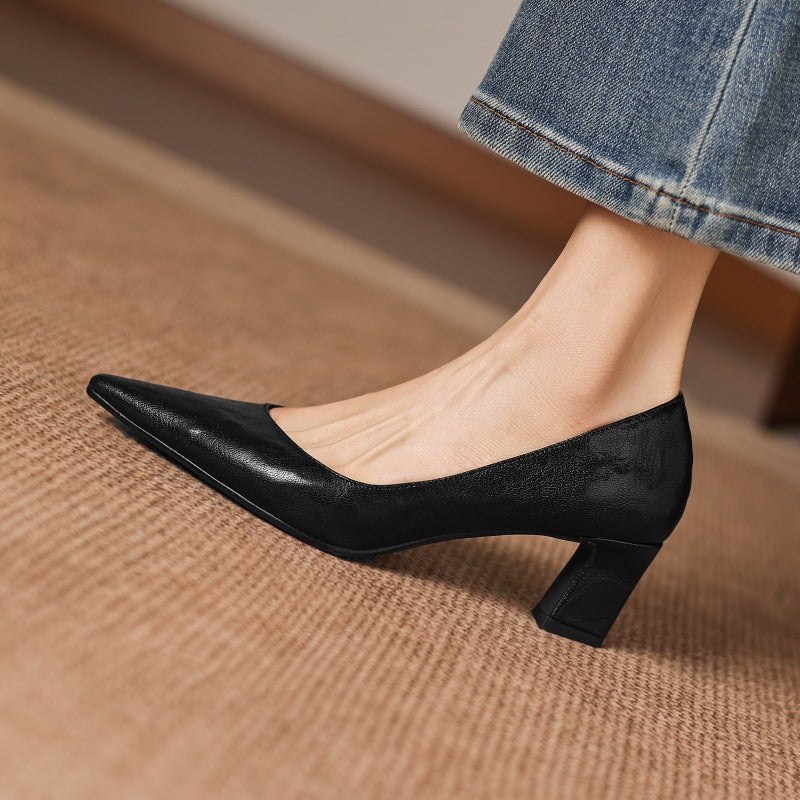 Lorvane Genuine Leather Heels
