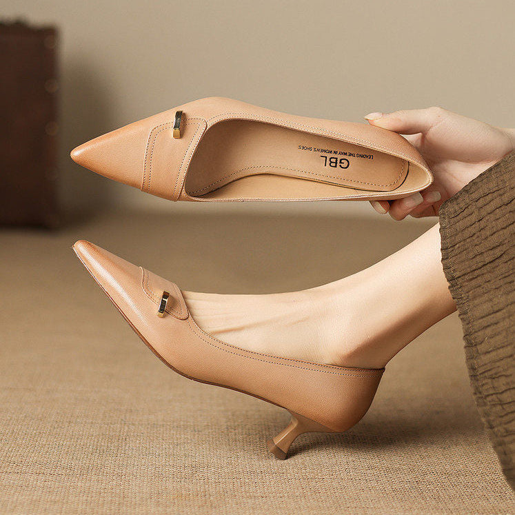 Verena Genuine Leather Heels