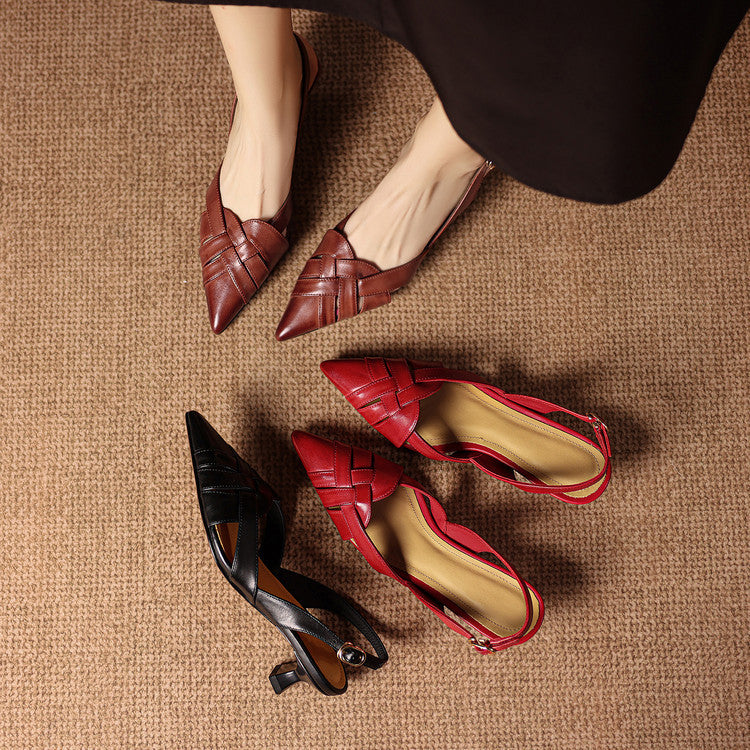 Valentina Genuine Leather Heels