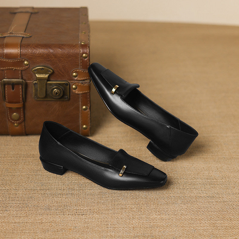 Luciana Genuine Leather Flats