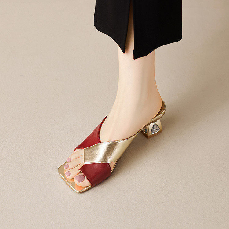 Opaline Genuine Leather Heels