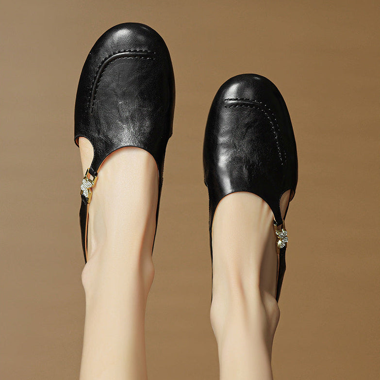 Zella Genuine Leather Mules