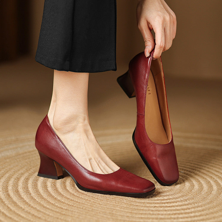 Eden Genuine Leather Heels