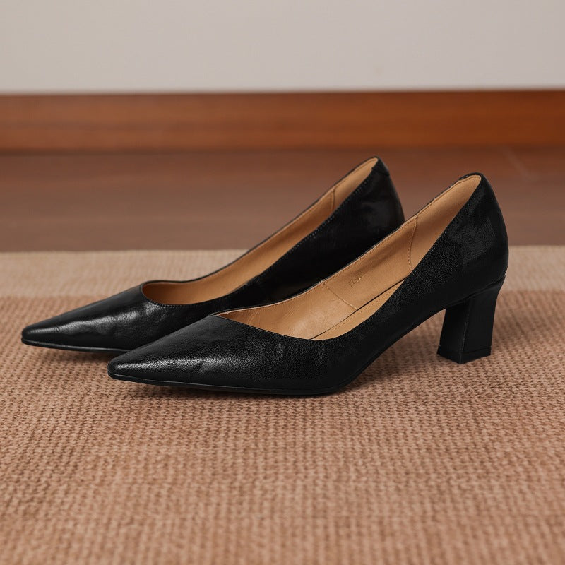 Lorvane Genuine Leather Heels