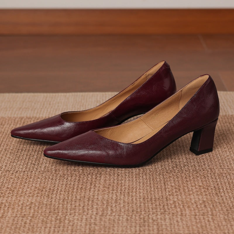Lorvane Genuine Leather Heels