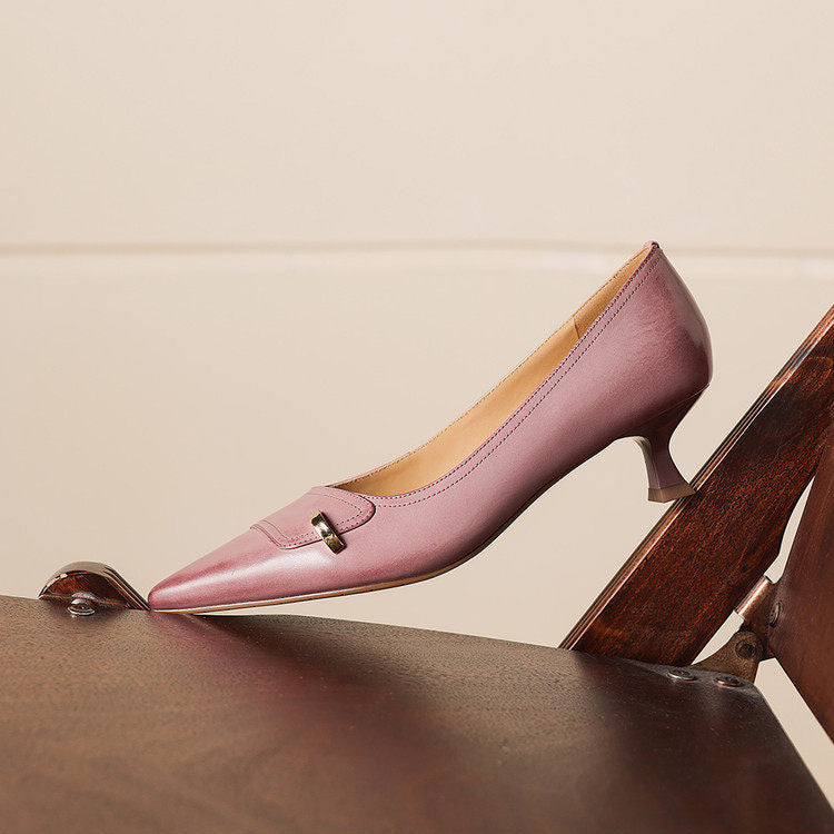 Verena Genuine Leather Heels