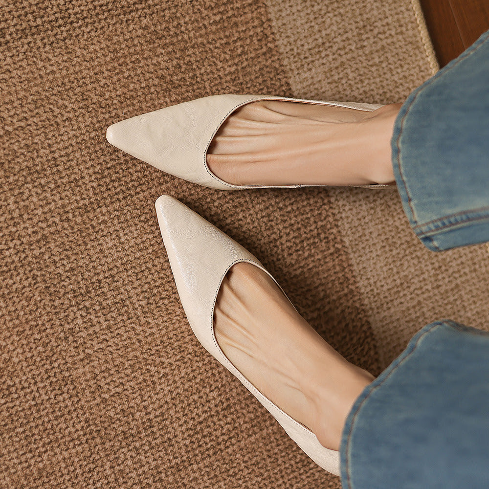 Lorvane Genuine Leather Heels
