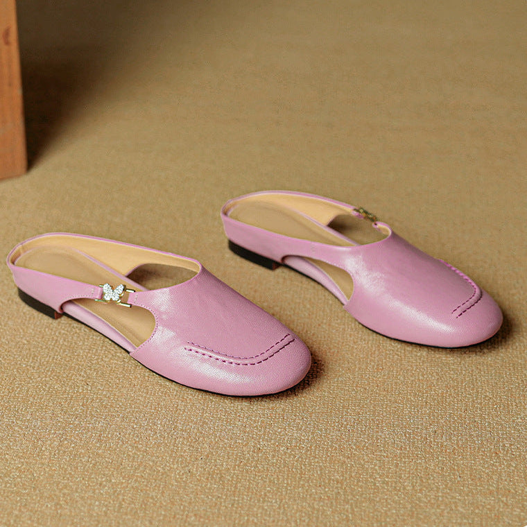 Zella Genuine Leather Mules