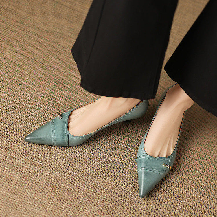 Verena Genuine Leather Heels
