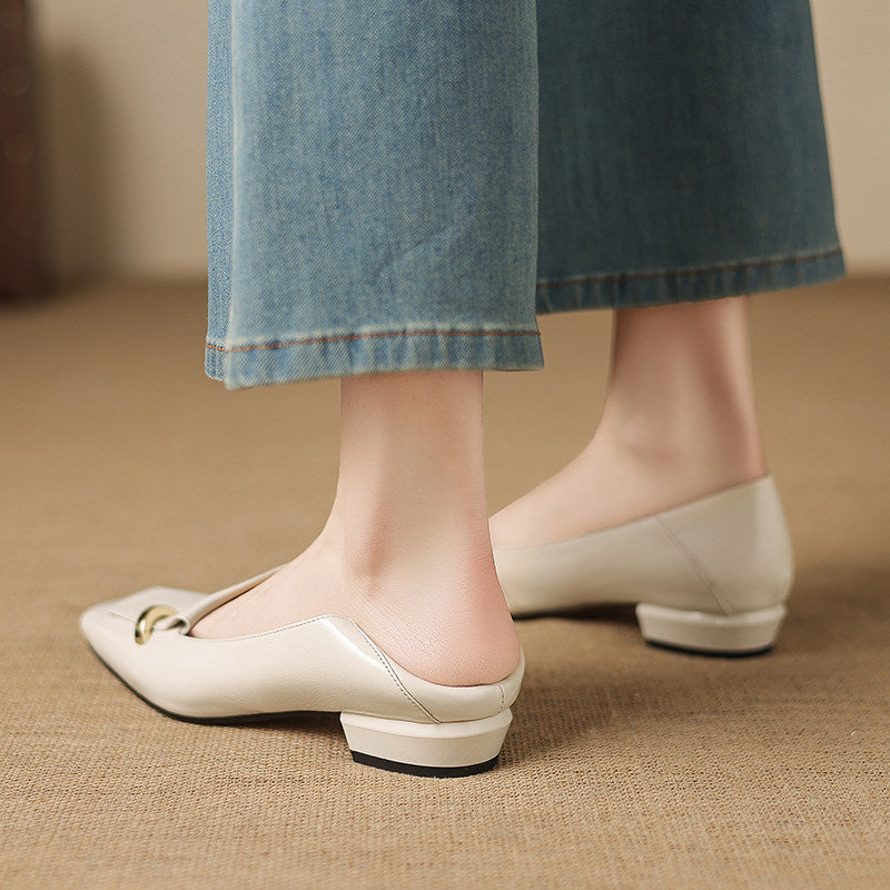 Luciana Genuine Leather Flats