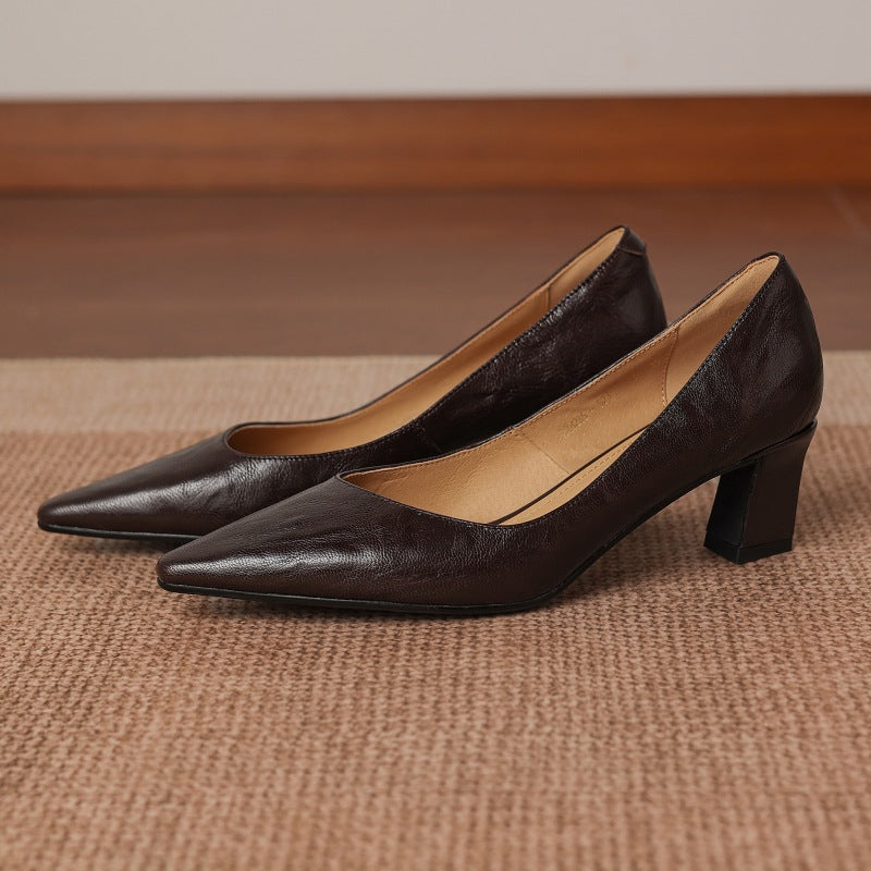 Lorvane Genuine Leather Heels