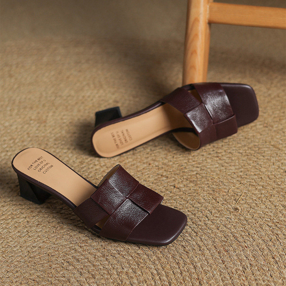 Sereno Leather Mules