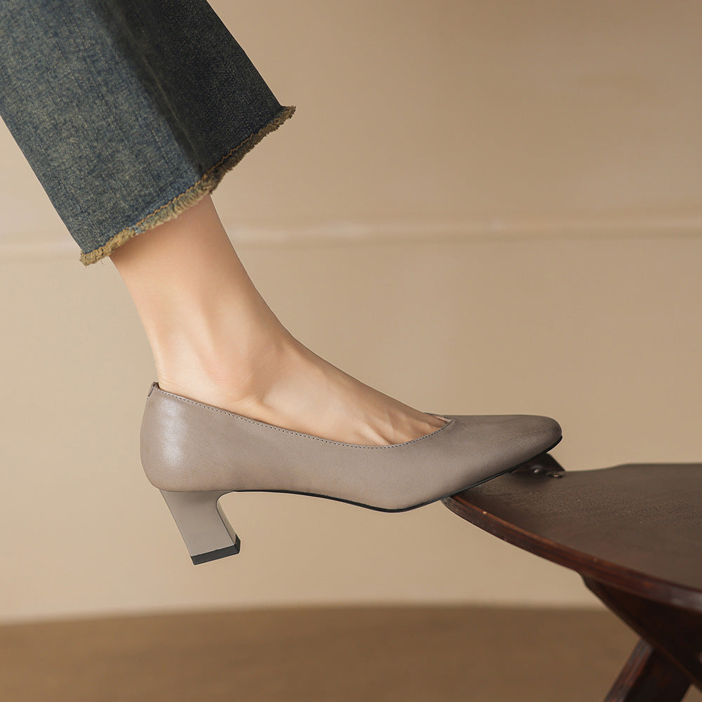 Orella Genuine Leather Heels