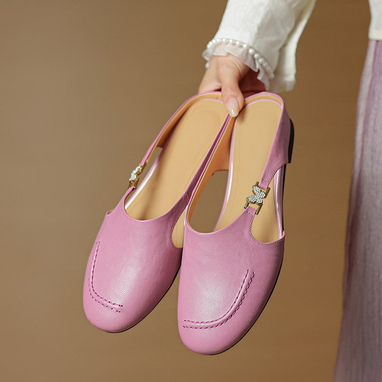 Zella Genuine Leather Mules