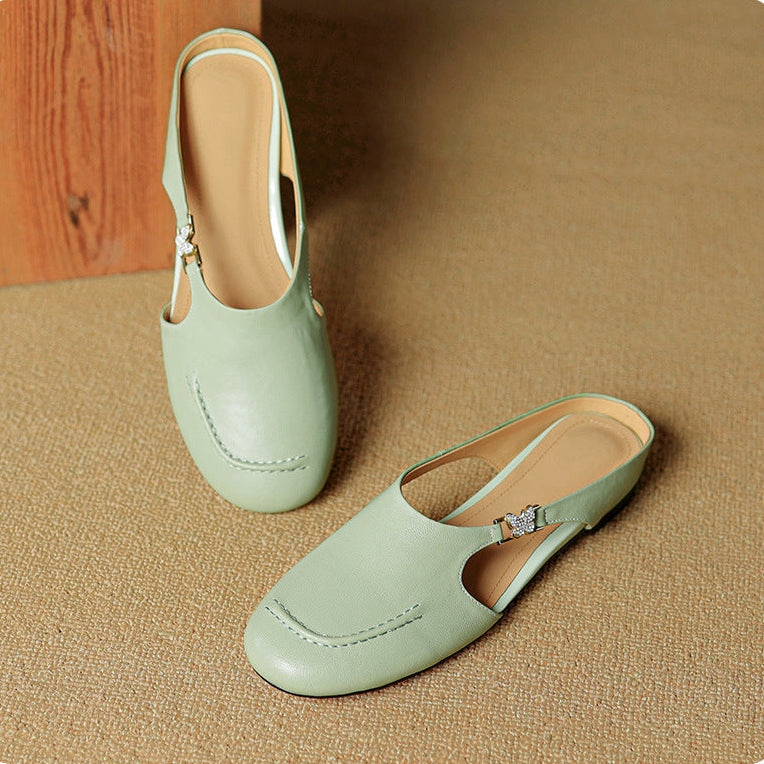 Zella Genuine Leather Mules