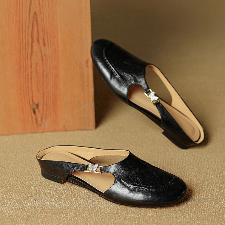 Zella Genuine Leather Mules