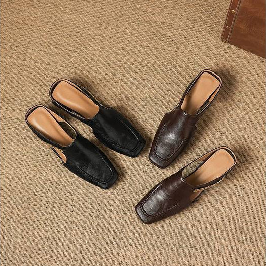 Nella Leather Mules