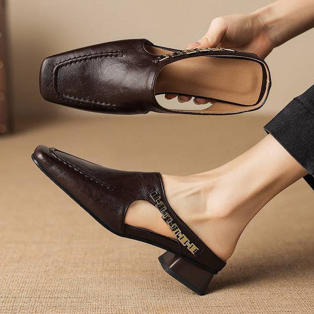 Nella Leather Mules