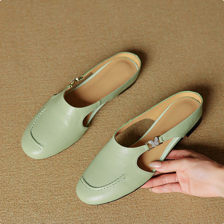 Zella Genuine Leather Mules