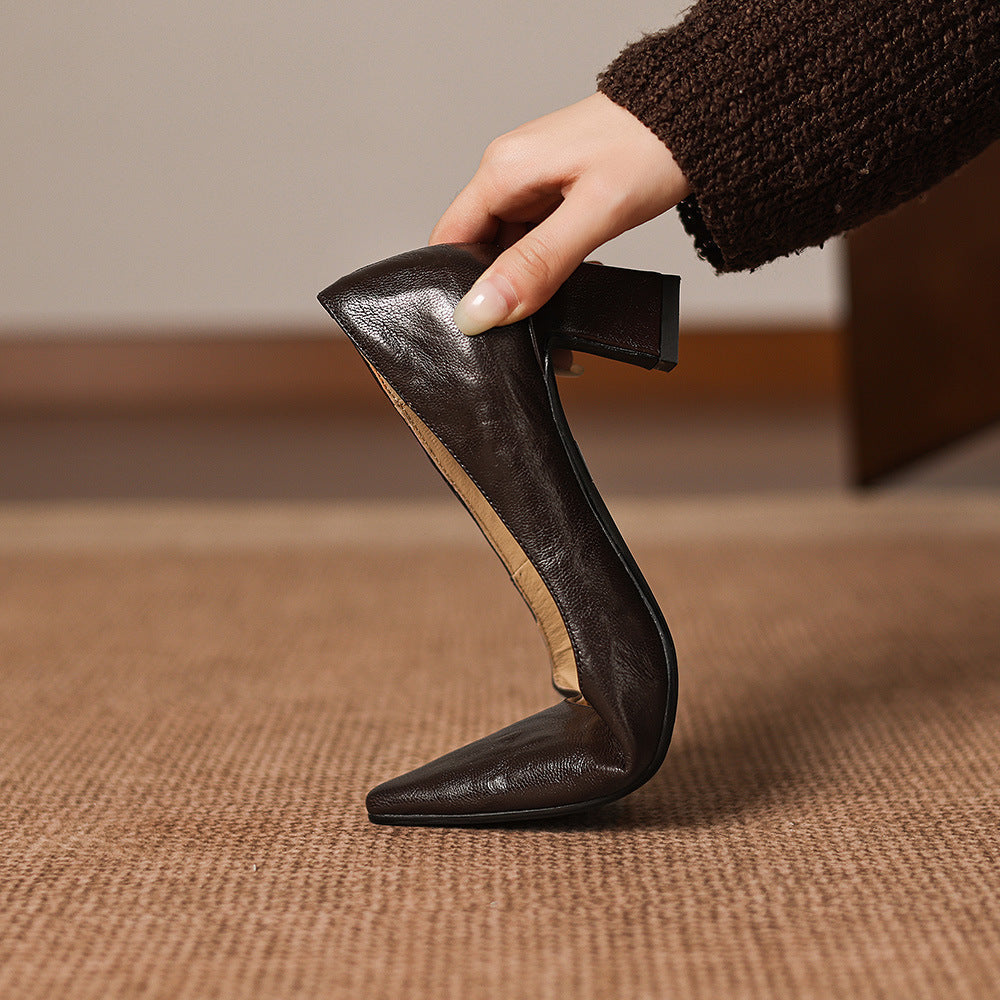 Lorvane Genuine Leather Heels
