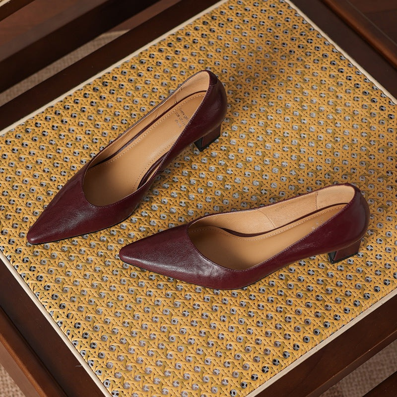 Lorvane Genuine Leather Heels