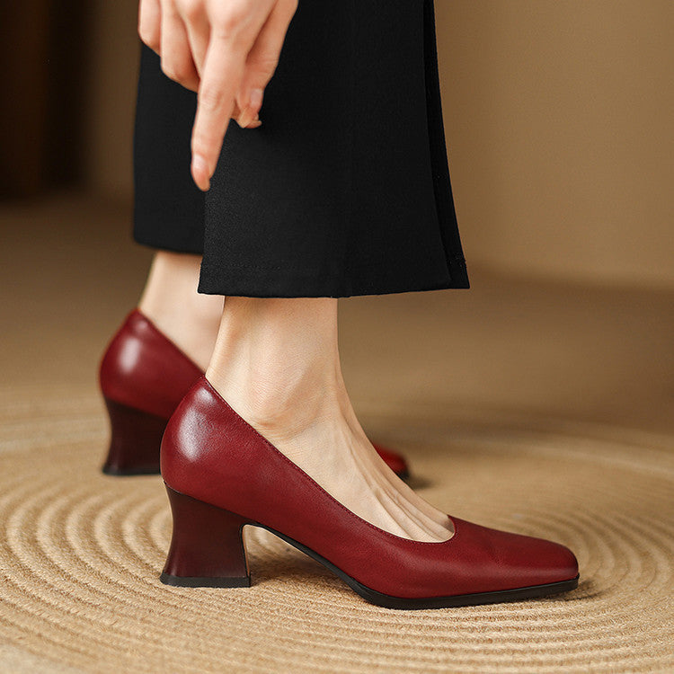 Eden Genuine Leather Heels