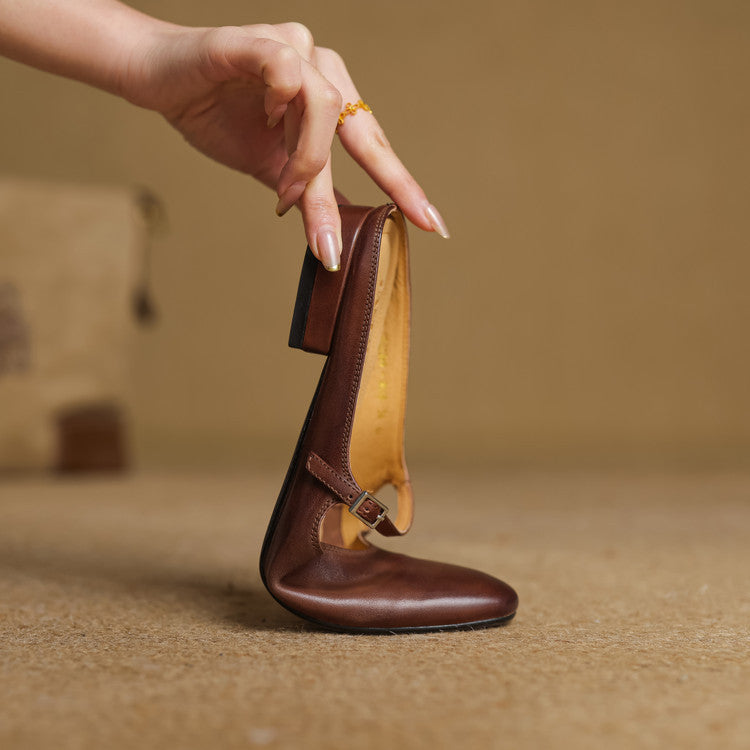 Avina Genuine Leather Mules
