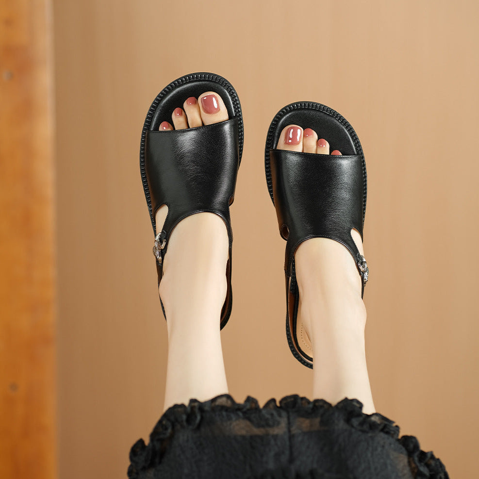Nessa Genuine Leather Mules