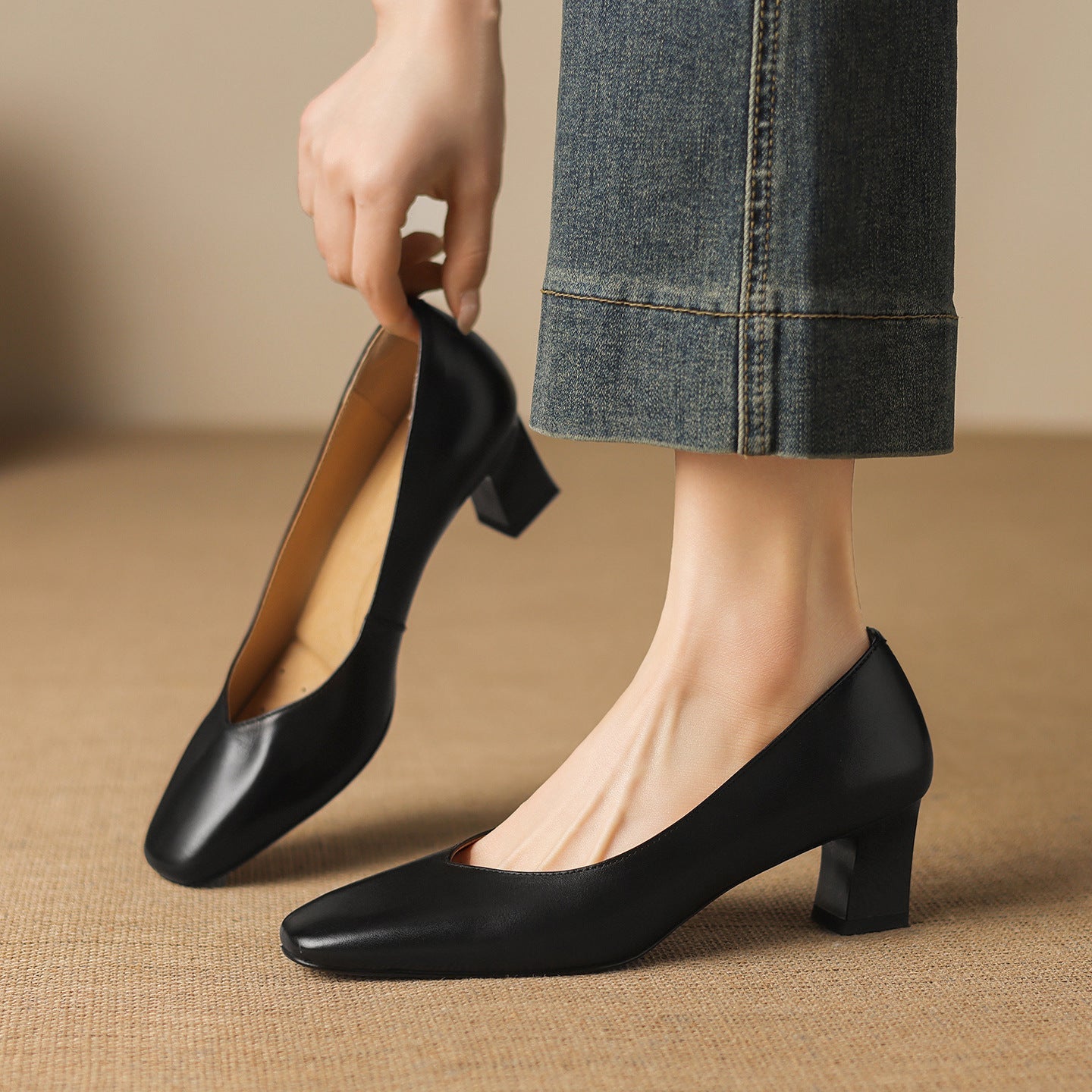 Orella Genuine Leather Heels