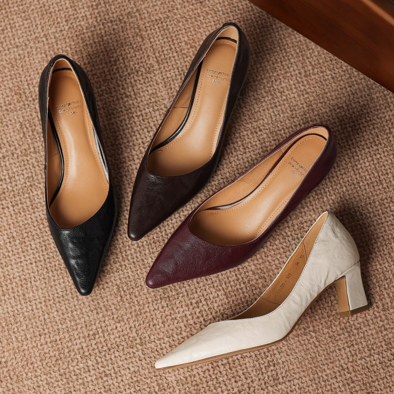Lorvane Genuine Leather Heels