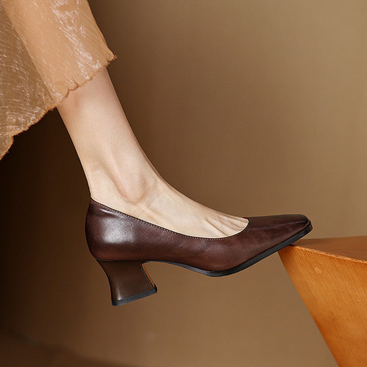 Eden Genuine Leather Heels