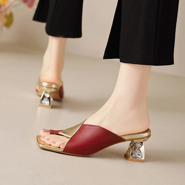 Opaline Genuine Leather Heels
