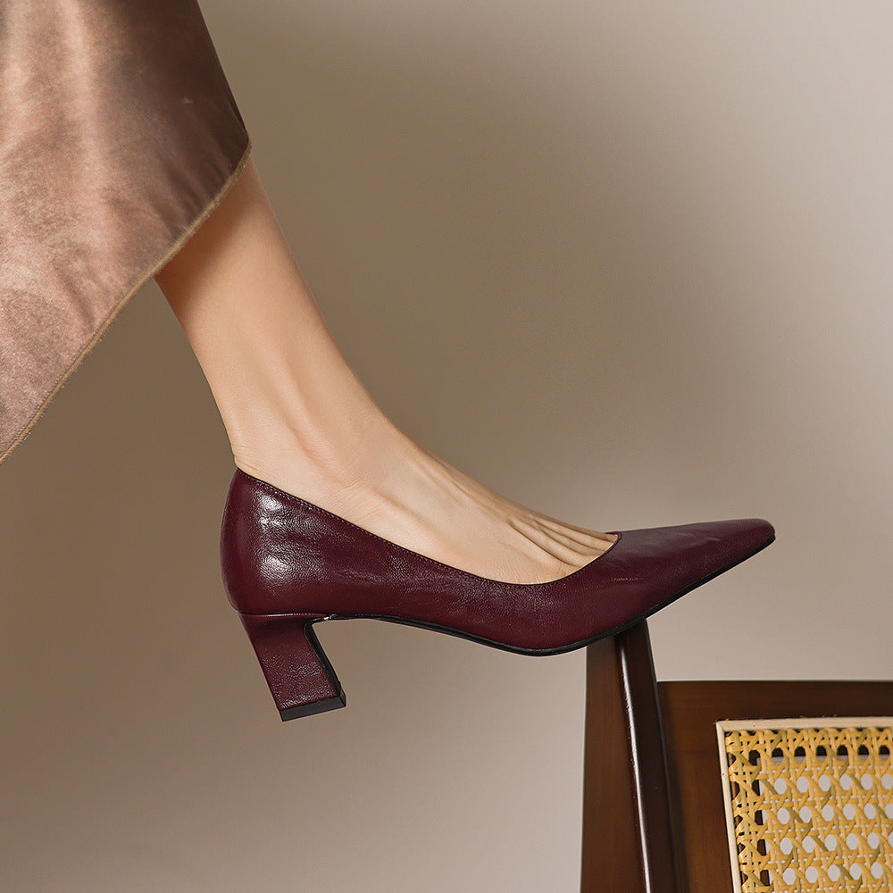 Lorvane Genuine Leather Heels