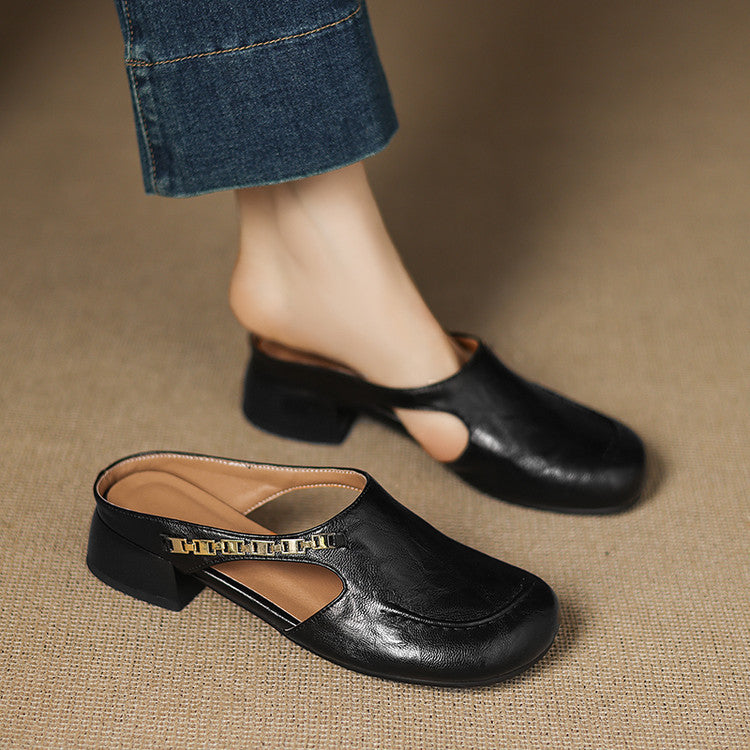 Lira Leather Mules