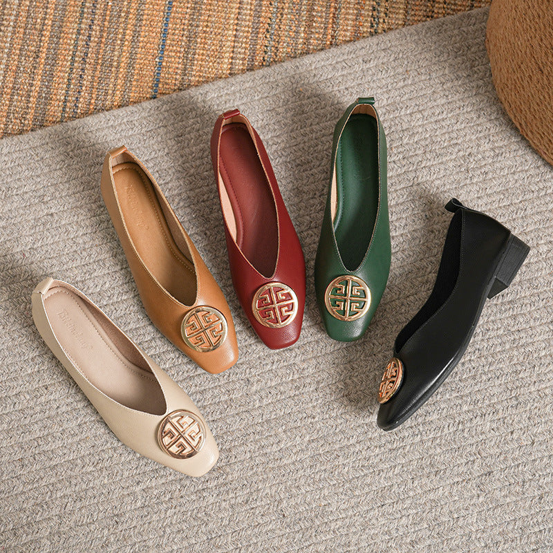 Orchard™ | Leather Square-Toe Flats