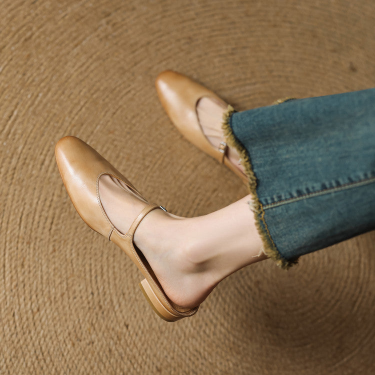 Avina Genuine Leather Mules