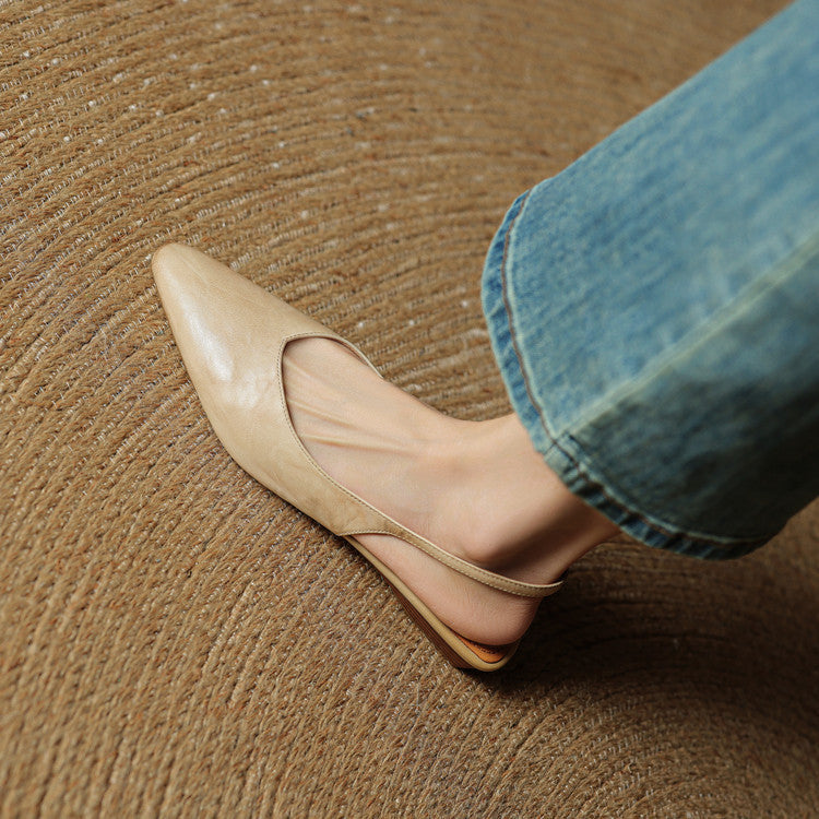 Leira Genuine Leather Flats
