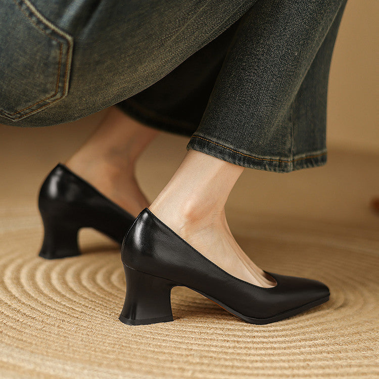 Eden Genuine Leather Heels