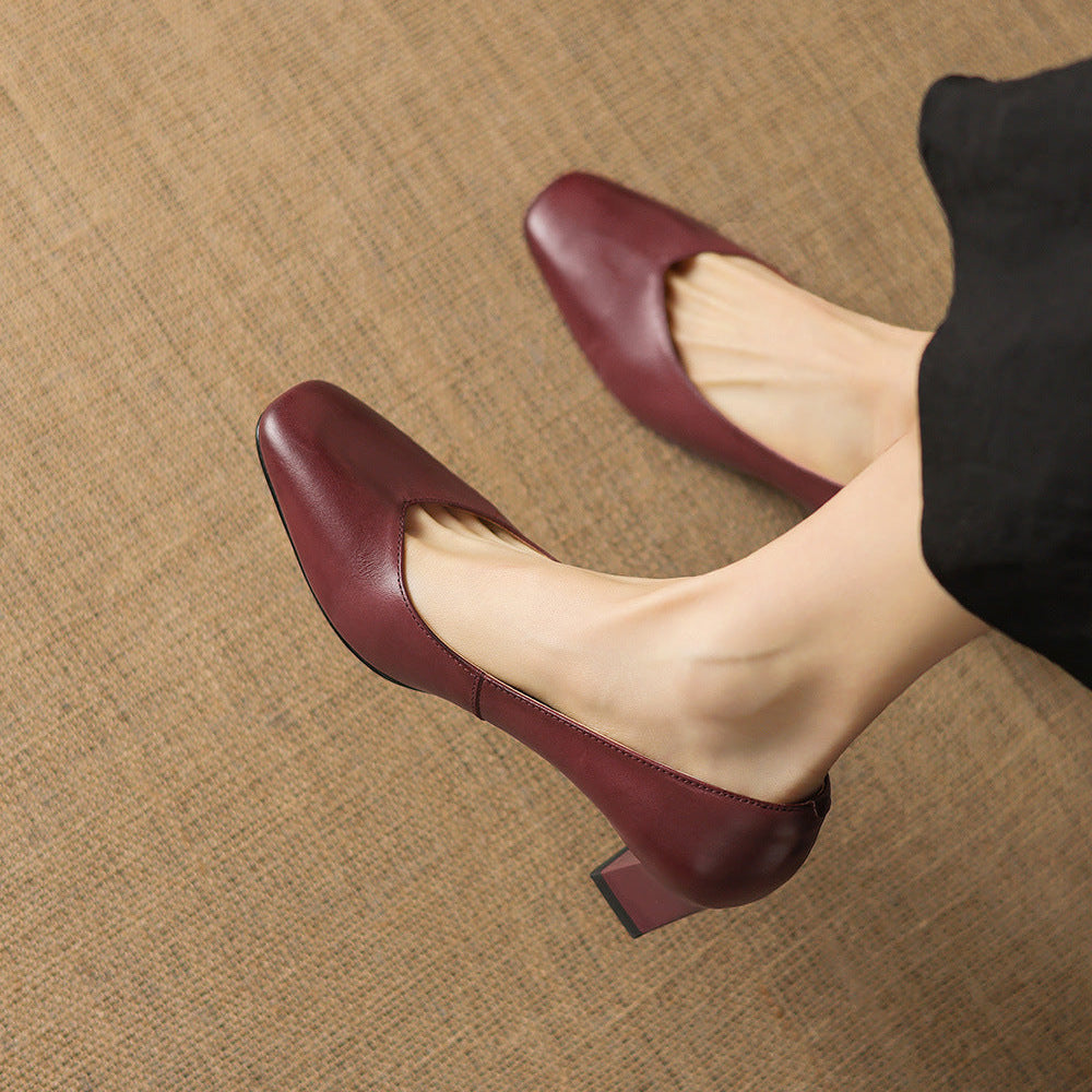 Orella Genuine Leather Heels